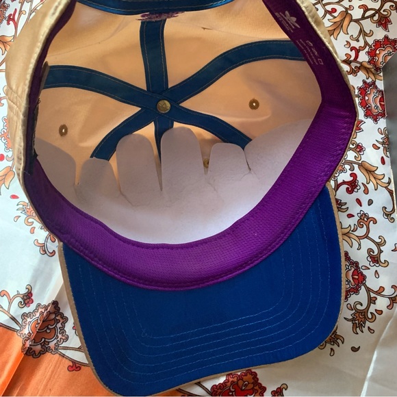 Champagne Gold Womens Adidas Sport Dad Snapback Adjustable Fit Baseball Cap - Picture 4 of 6